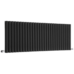 Hudson Reed Revive Radiatore Termoarredo di Design Orizzontale Moderno - Termosifone con Finitura Opaca Nera - Design a Colonna - 635 x 1647mm en oferta