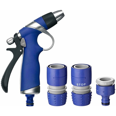 Plasticos Tatay - Tatay 7801 - Kit spruzzatore a pistola, 18 x 4 x 25 cm, colore cromato