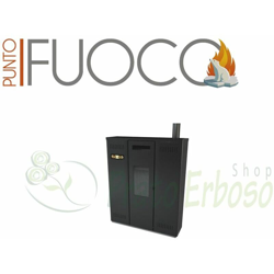 Sole - Stufa a pellet da 11 kw nero goffrato precio