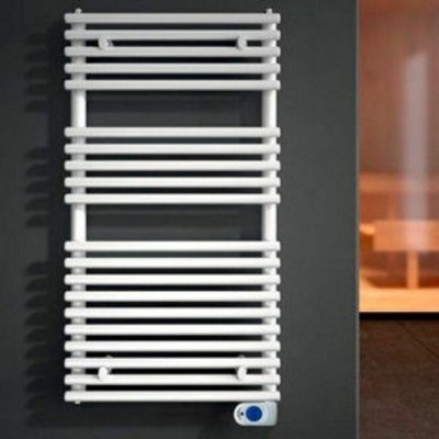 Tonon - Termoarredo elettrico bianco con termostato > 905x410 mm > Con filo pilota