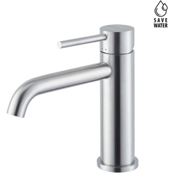 Miscelatore lavabo con bocca di erogazione lunga Newform X-STEEL 69612X | Senza piletta di scarico - Acciaio Spazzolato en oferta