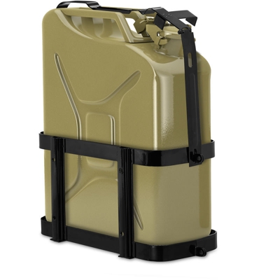 Supporto da Auto per Tanica, Porta Taniche di Benzina da 10 & 20 l, Metallo, Moto, Nero