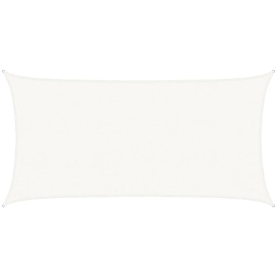 Vela Parasole 160 g/m² Bianca 2x3,5 m in HDPE - Bianco - Vidaxl