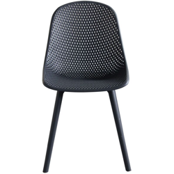 Sedia In Polipropilene Plastica Rigida Resistente Per Interno Sala Da Pranzo Soggiorno Salotto Ed Esterno Giardino Di Design Moderno Colore Antracite características