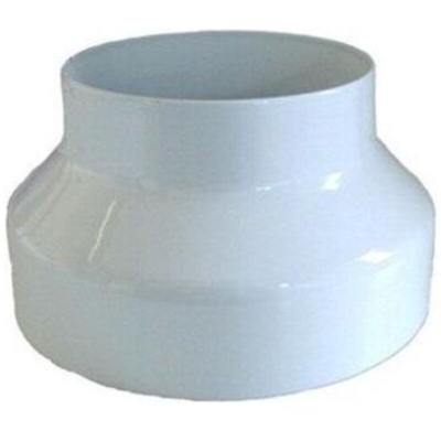 EAC - Riduzione Per Tubi Stufa In Acciaio Porcellanato Colore Bianco 10-8cm 1pz