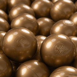 KiddyMoon 700 ∅ 7CM Palline Morbide Colorate Per Piscina Bambini Fatto In EU, Oro - oro características