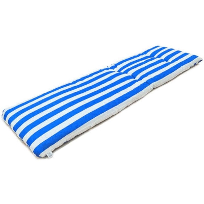 Bravo Home - Cuscino per sdraio, cuscini per sdraio da giardino, dimensioni 180 x 55 x 8 cm, per esterni-indoor-terrazza-giardino-vacanza (blu)