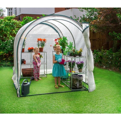 Serra da giardino auto-componibile in acciaio facile da costruire 180 x 245 cm Oki Doki¨ Green House