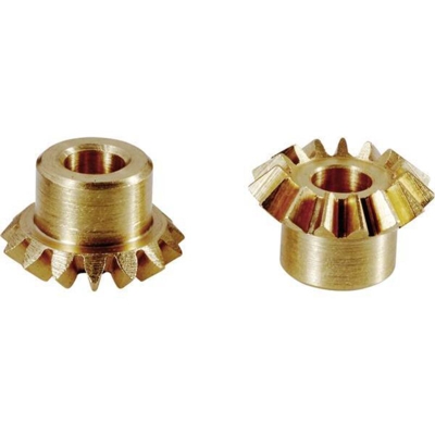 Coppia conica in ottone Tipo di modulo: 0.75 Numero di denti: 30, 30 1 Paio/a - Reely