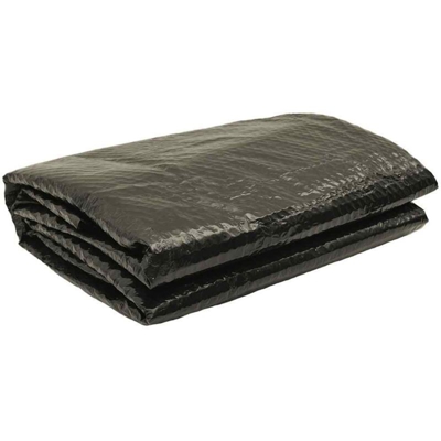 vidaXL Copertura per Piscina Nera 488 cm PE - Nero