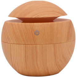USB umidificatore auto di notte colorato legno chiaro luce en oferta