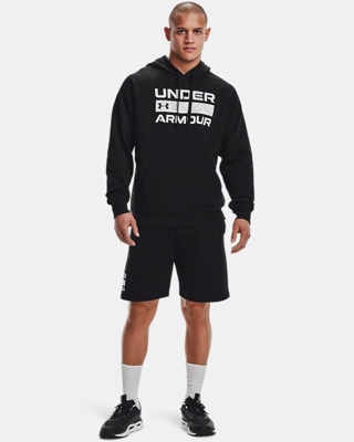 Felpa con cappuccio UA Rival Fleece Signature Box da uomo