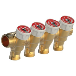 Collettore componibile con rubinetti 1x16/4 R585CY044 - Giacomini en oferta