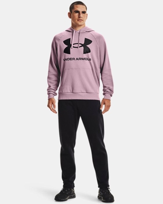 Felpa con cappuccio UA Rival Fleece Big Logo da uomo