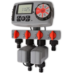 Asupermall - Timer Automatico di Irrigazione con 4 Stazioni 3 V en oferta