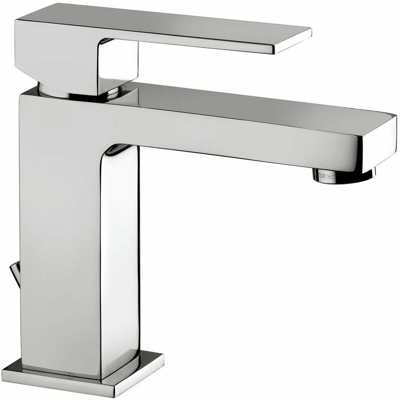 Elle miscelatore lavabo con scarico automatico cromato