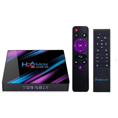 Android 9.0 Google Assistant 4k Dual Wifi Bt Netflix Lettore Multimediale Tv Set Top Box [ spina 4g 32g Mt12 / Uk]