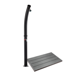 Doccia solare da giardino e base antiscivolo WPC 20 litri con soffione a pioggia características