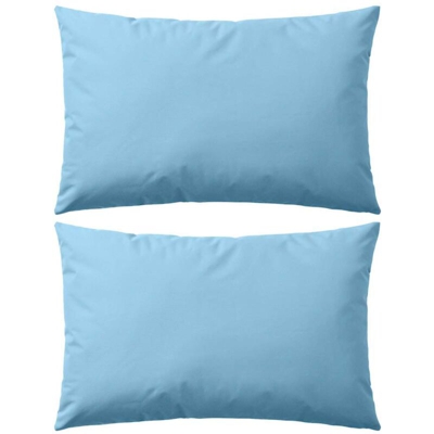 vidaXL Cuscini da Esterno 2 pz 60x40 cm Azzurro - Blu