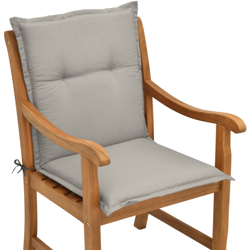 Beautissu Cuscino per sedie da Giardino e spiaggine Loft NL -soffice Imbottitura e Comfort Extra Grigio chiaro en oferta