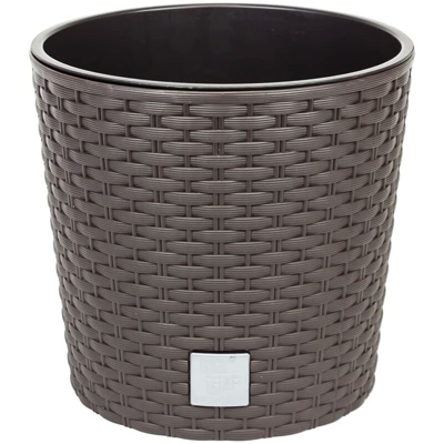 Vaso tondo 8,7 litri Rato con secchio per piantare in mocca 25 x 25 x 22,4 cm