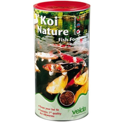 Koi Nature Fish Food 1250ml/360gr - bachi da seta 100% naturali per tutte le carpe Koi - Velda