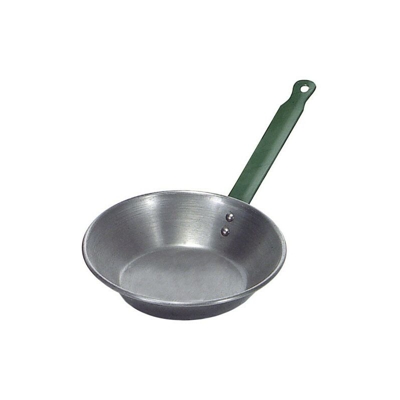 Padella in ferro lucido con manico 18 cm.