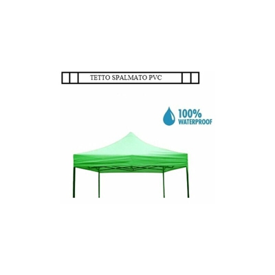 Grecoshop - Tetto/Copertura superiore impermeabile per Gazebo 3x3m Verde