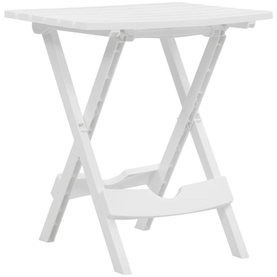 Asupermall - Tavolo da Giardino Pieghevole 45,5x38,5x50cm Bianco