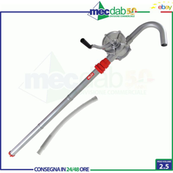 Lgvshopping - Pompa Travaso Liquidi Per Fusti Pompa Rotativa Manuale Con Rubinetto precio