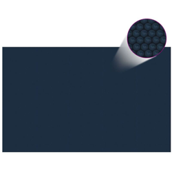 Pellicola Galleggiante Solare PE Piscina 800x500 cm Nero e Blu - Nero - Youthup en oferta