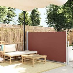 Tenda Laterale Retrattile per Patio 120x500 cm Marrone - Marrone - Vidaxl características