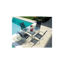 Sedia da giardino in alluminio argento Amalfi - impilabile precio