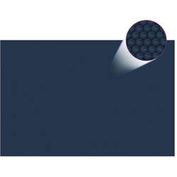 vidaXL Pellicola Galleggiante Solare PE Piscina 600x400 cm Nero e Blu - Nero en oferta