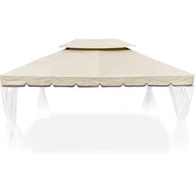 Copertura o telo impermeabile di ricambio per gazebo 3x4 da 380 gr/mq