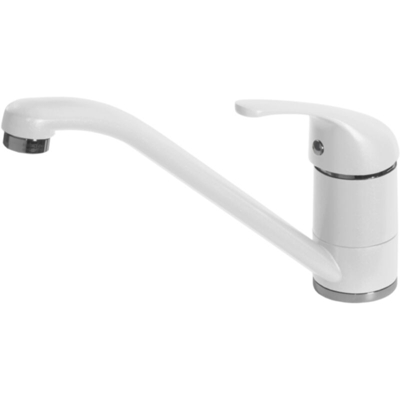 Rubinetto Miscelatore Cucina Minerva Granitek Bianco MGKMIN68 - Elleci