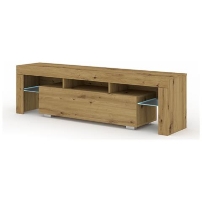 Mobiletto Tv Emu 162 Cm Con Ripiani (artisan Rovere Con Led)