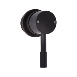 Nox Miscelatore Doccia Manuale Ad 1 Via – Design Moderno Rotondo – Ottone Nero precio