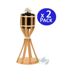 Torcia in bamb? con base 35 cm. 2 unit? precio