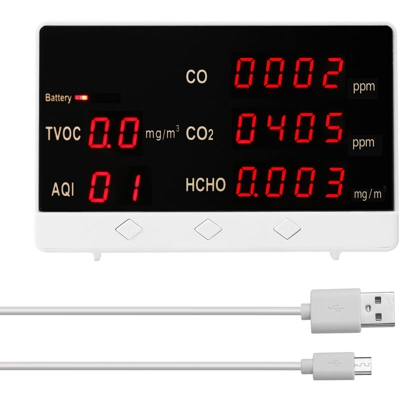 Monitor intelligente della qualita dell'aria CO CO2 HCHO Analizzatore della qualita dell'aria TVOC JSM-131 CO
