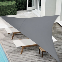 [en.casa] - Tenda a Vela Parasole Oscurante Protezione Raggi UV e Vento Impermeabile Triangolare 4m x 4m x 4m Grigio Scuro precio