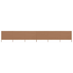 Paravento a 6 Pannelli in Tessuto 800x160 cm Grigio Talpa - Marrone - Vidaxl características