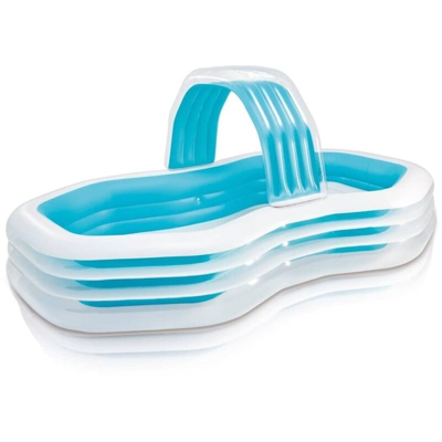 Intex - Piscina gonfiabile 'Cabana' con spruzzo per bambini 310 x 188 cm