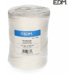 Filo di rafia 600/1 bobina 400gm / 220mts bianco 87815 - EDM en oferta