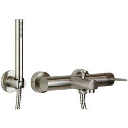 Miscelatore vasca esterno acciaio spazzolato Gattoni Easy 2201/22NS | Acciaio Spazzolato - Con set doccia precio