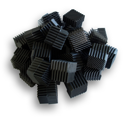 N. 30 blocchi biologici per acquario 30x30mm per insediamento nel filtro di batteri nitrificanti