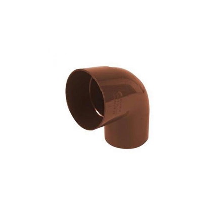 Curva pvc color rame diametro 80 mm 87° chiusa per gronda - Dakota