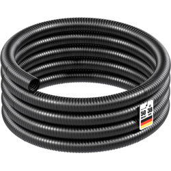 Wiltec - Tubo per laghetti a spirale spiralato per aspirazione 50 m 38 mm (1 1/2') nero características