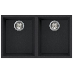 Doppia Vasca Sottotop VZUM3434N Dimensioni 34.3 x 39.5 cm Colore Nero Serie Quadra precio