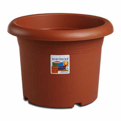 Vaso in Plastica Medio Cilindro Coccio 40 H.29,0 - Stefanplast en oferta